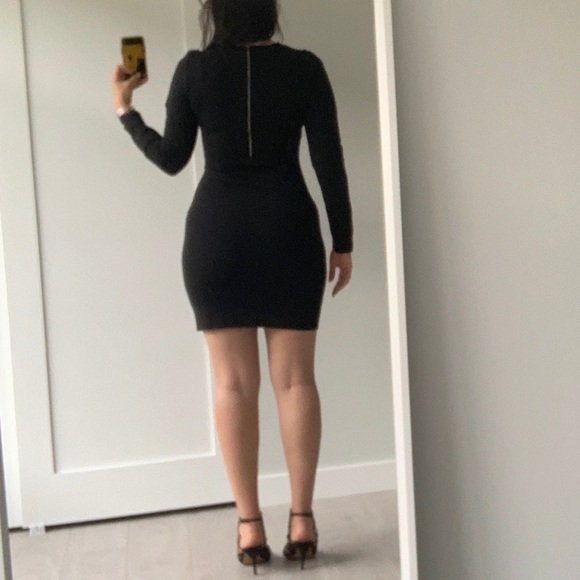 Aritzia Wilfred Bodycon Black Dress - Picture 3 of 6